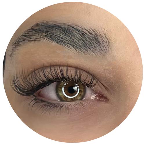 Wimpernverlaengerung Einzeltechnik